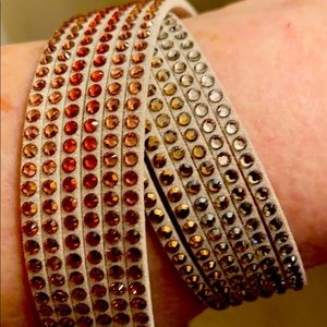 Swarovski crystal bracelet in sherbet tones